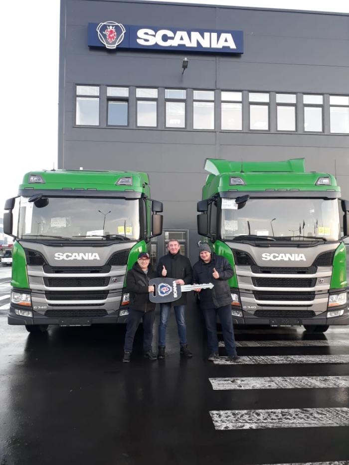 Новые тягачи Scania на метане отправляются в Омск