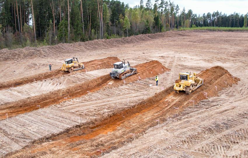 Бульдозер HBXG SD7N успешно проходит испытания техники, проводимые российской дорожно-строительной компанией